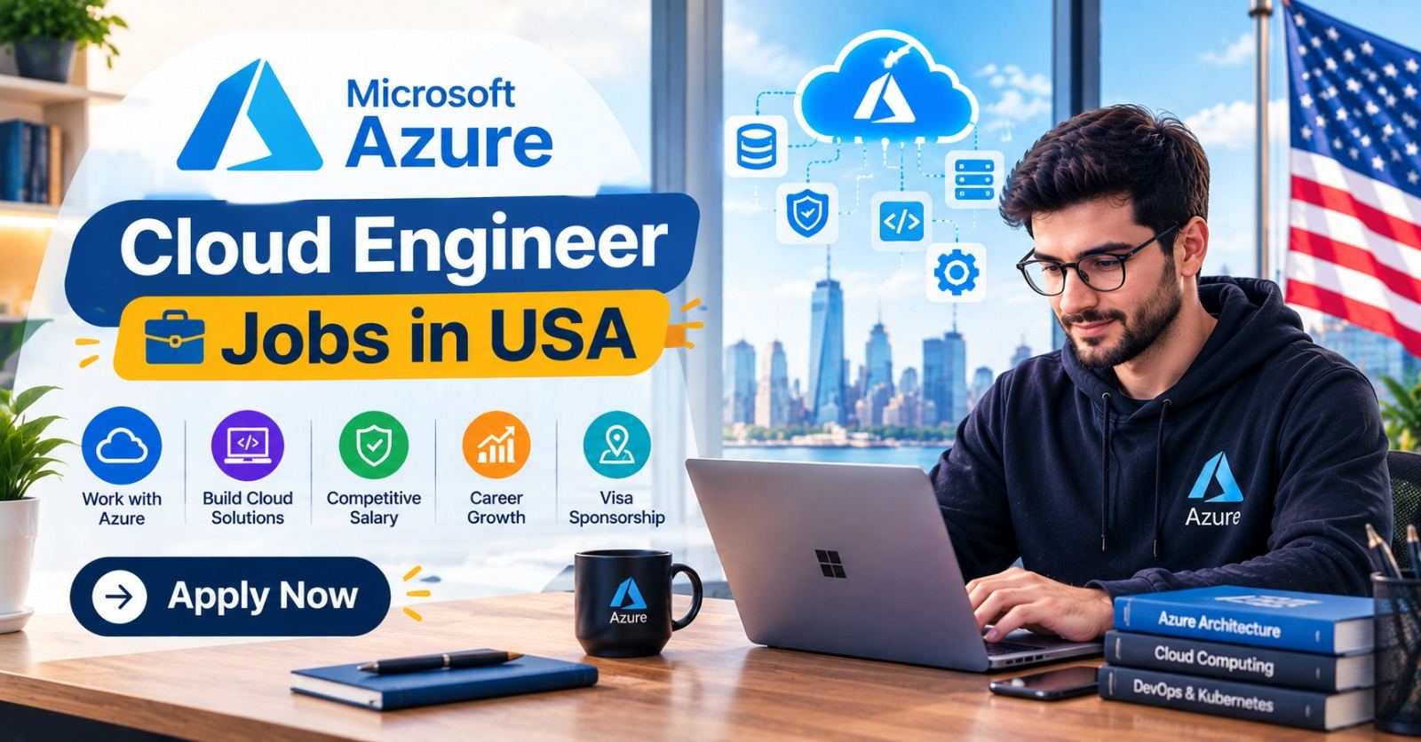 An engineer configuring cloud identity and access management on Azure