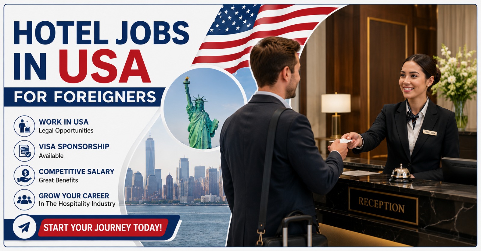 Hotel Jobs in USA for Foreigners