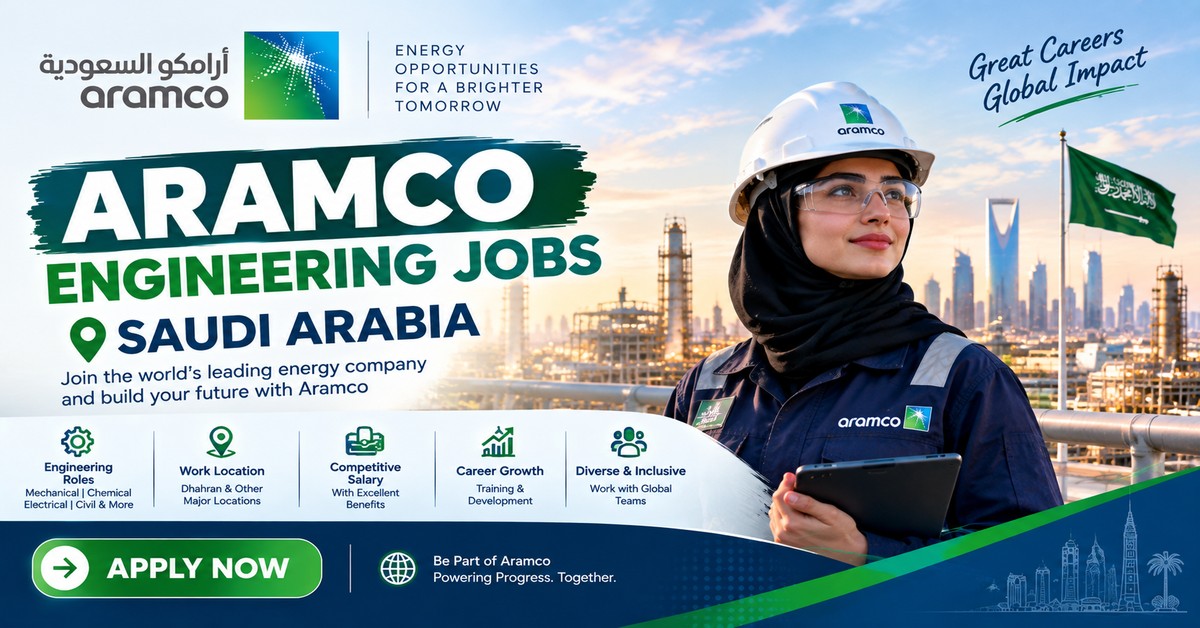 Aramco engineering team at work in Saudi Arabia
