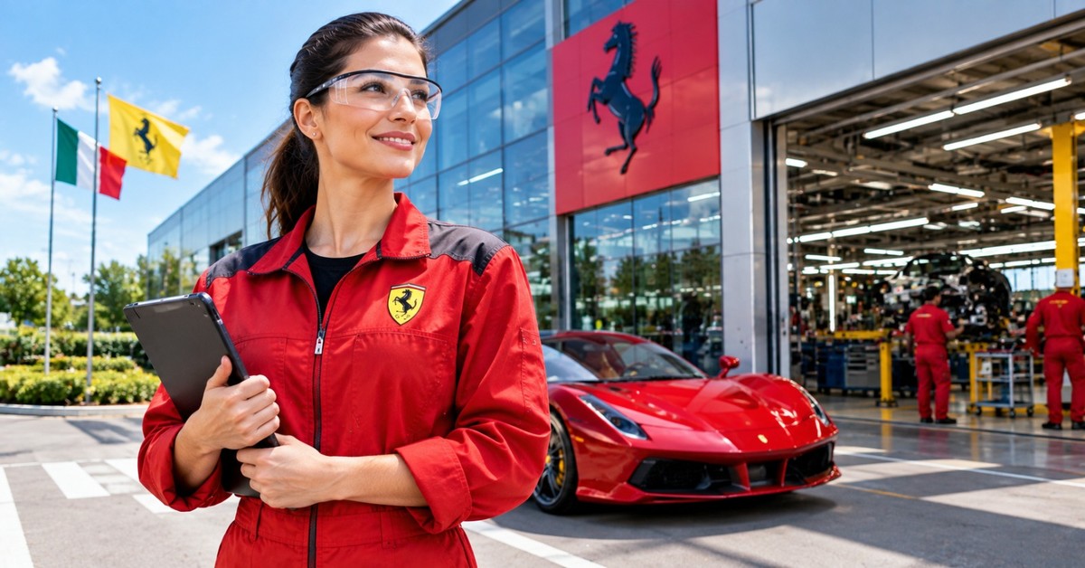 Ferrari production facility in Maranello, Italy
