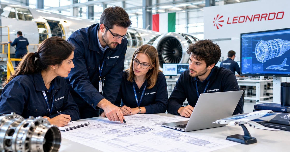 Engineers working on electronic and avionics test equipment in a laboratory