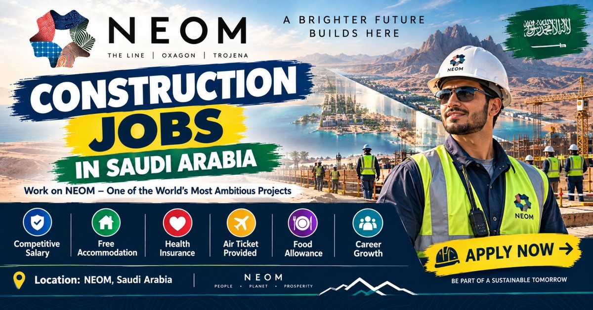 How to Apply for NEOM Construction Jobs in Saudi Arabia