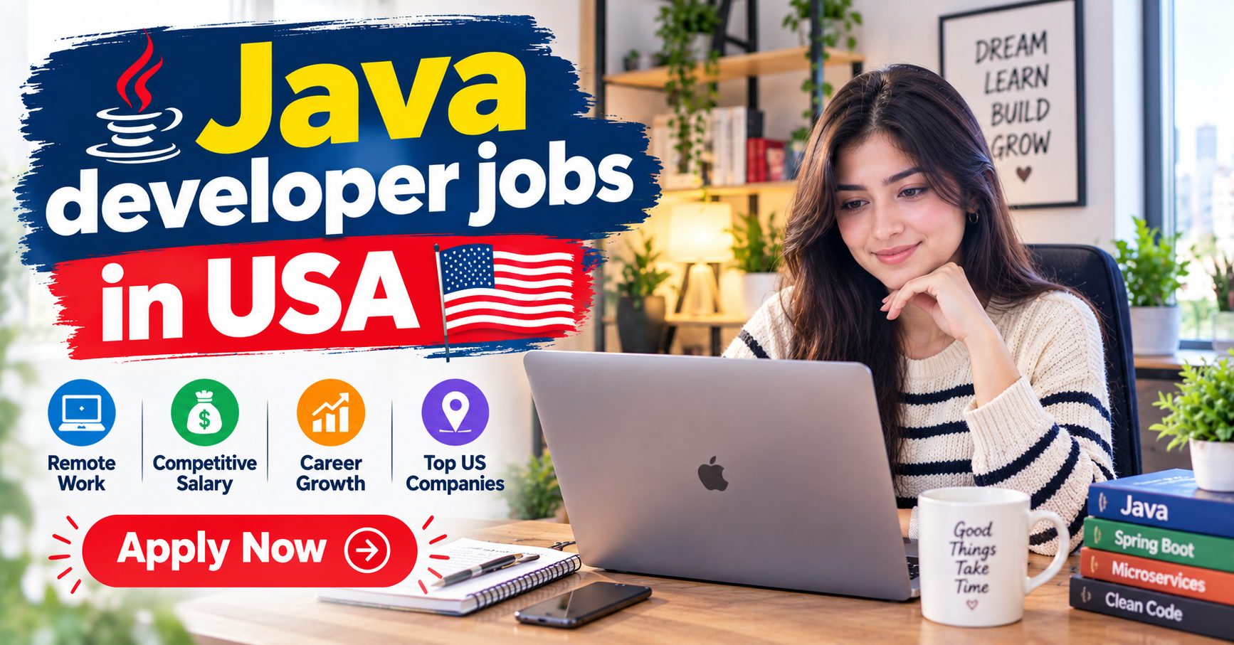 Java developer contract and C2C jobs in USA banner covering enterprise and consulting roles