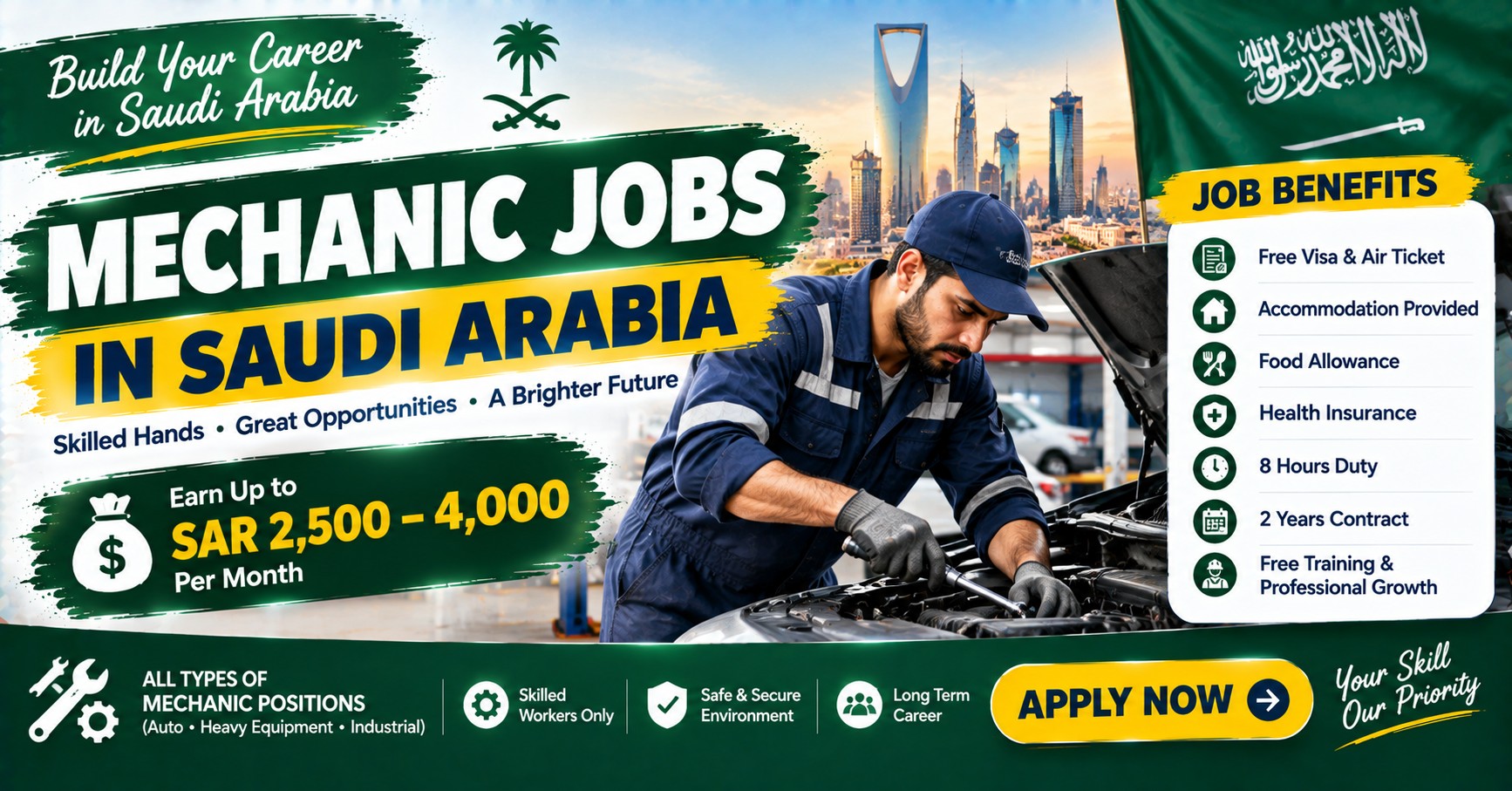 Mechanic Jobs in Saudi Arabia
