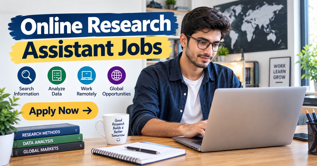 A researcher working through job board results at a desk