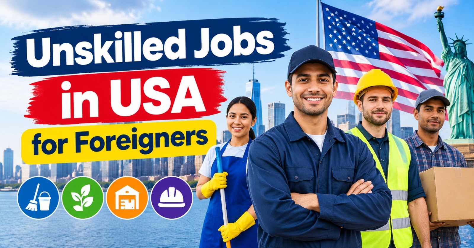 Unskilled Jobs in USA for Foreigners