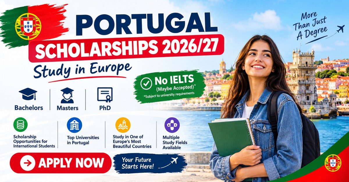 Portugal Scholarships 2026/27 for International Students poster